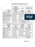 Sem 4 V Tu Exam Timetable