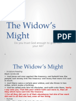 The Widow's Might: Do You Trust God Enough To Give Him Your All?