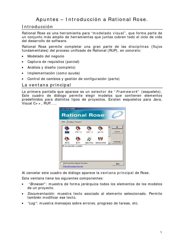 Manual Rational Rose PDF | PDF | Caso de uso | Ventana (informática)