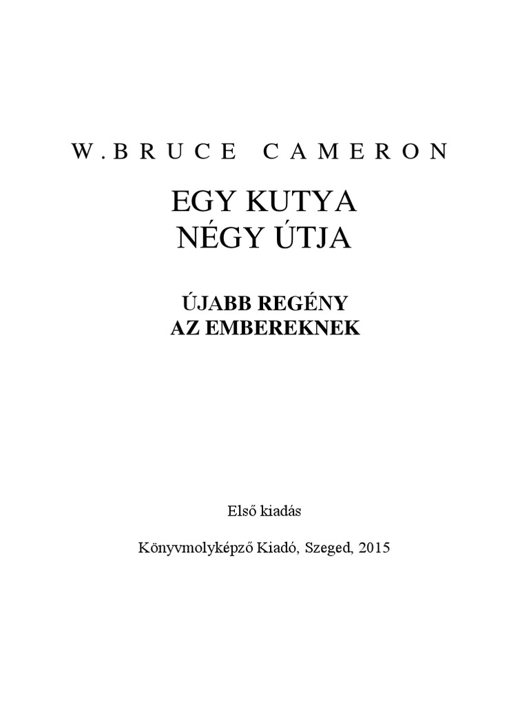 Egy Kutya Négy Útja | PDF