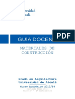 Gu%EDa Docente Materiales de Construccion GARQ (Curso 2013-14)