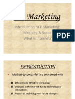 Introduction To E Marketing Meaning & Scope What Is Internet?