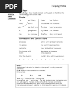 Helping Verbs: Guided Practice Ideas Continued