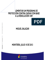 Como Implementar Un Programa de Proteccion Contra Caidas Con Base en La Res 1409 2013