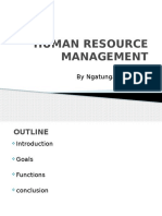 Human Resource Management: by Ngatunga, Elizabeth