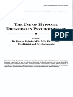 The Use of Hypnotic Dreaming in Psychotherapy