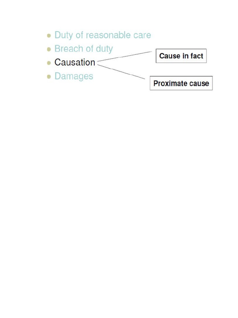 Negligence Flow Chart PDF