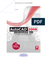 Caderno de Exercícios AutoCAD 2008 2D