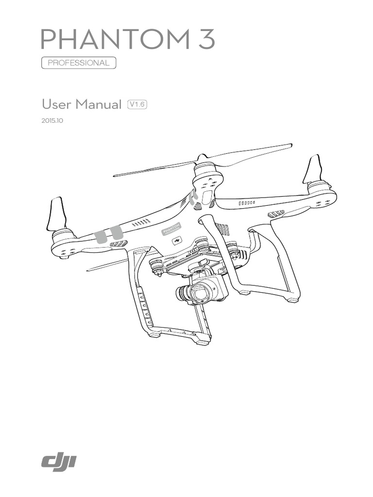 Phantom 3 Professional User Manual V1.6 | Battery Charger | Secure Digital
