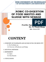 Anaerobic Co-Digestion of Food Wastes and Sludge With Sewage