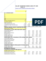 Deterministic Shallow Foundation Design Using SPT Data