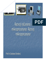 Razvoj Racunara I Mikroprocesora Razvoj Mikroprocesora