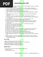 Breaking bad Pilot Worksheet
