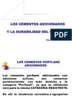 Los Cementos Adicionados y La Durabilidad Del Concreto