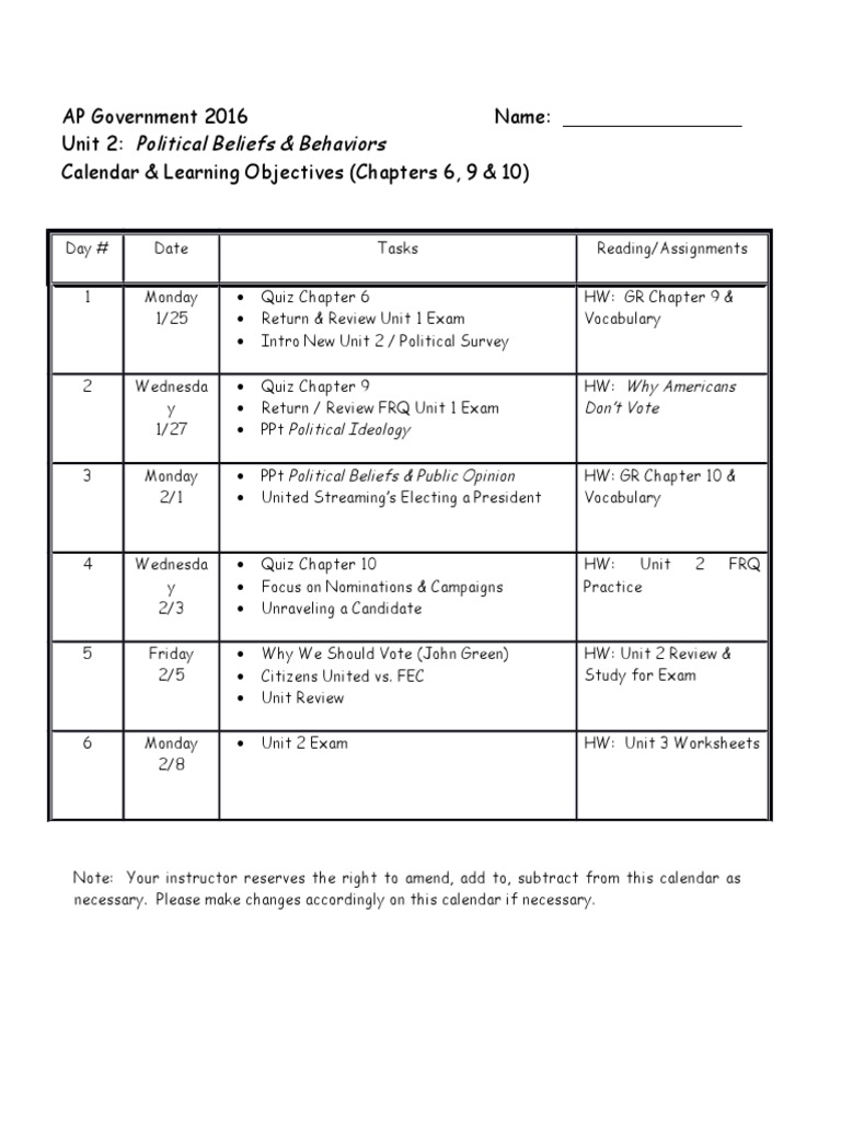 Unit 1: foundations of democracy answer key image
