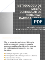 Metodología de Diseño Curricular de Frida Díaz-barriga Arceo