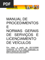 Detran ES Manual de Procedimentos Veiculos