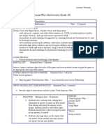 Lesson Plan Grade 4 and 5 Math