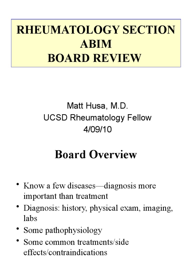 Comprehensive Rheumatology Board Review | PDF | Systemic Lupus ...