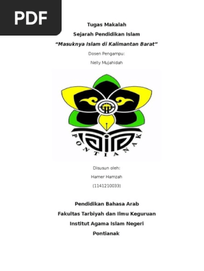 Masuknya Islam Di Kalimantan Barat Lengkap Pdf