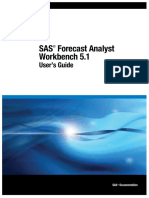SAS Forecast Analyst Workbench 5.1: User's Guide