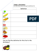 Fruit Dictionary