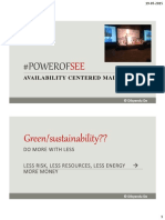 #Powerof: Availability Centered Maintenance