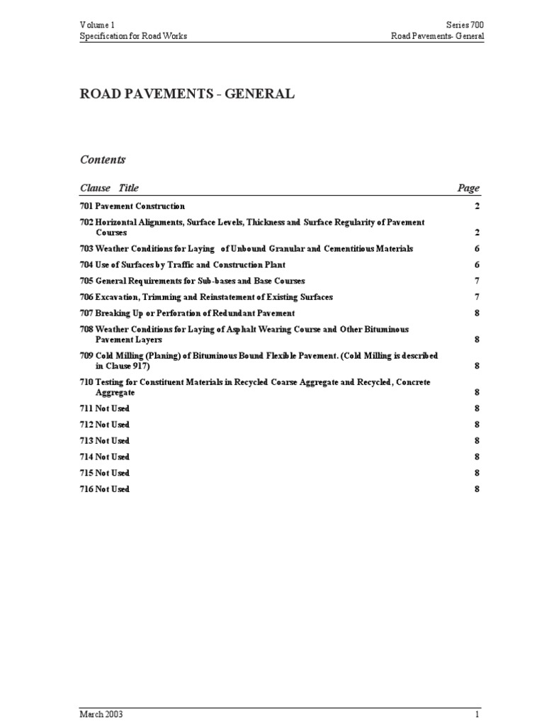 Road Pavement Specifications Guide | PDF | Road Surface | Road