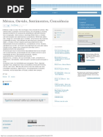 Música, Ouvido, Sentimentos, Consciência