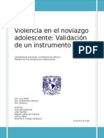 Violencia en El Noviazgo Adolescente. Validación de Un Instrumento