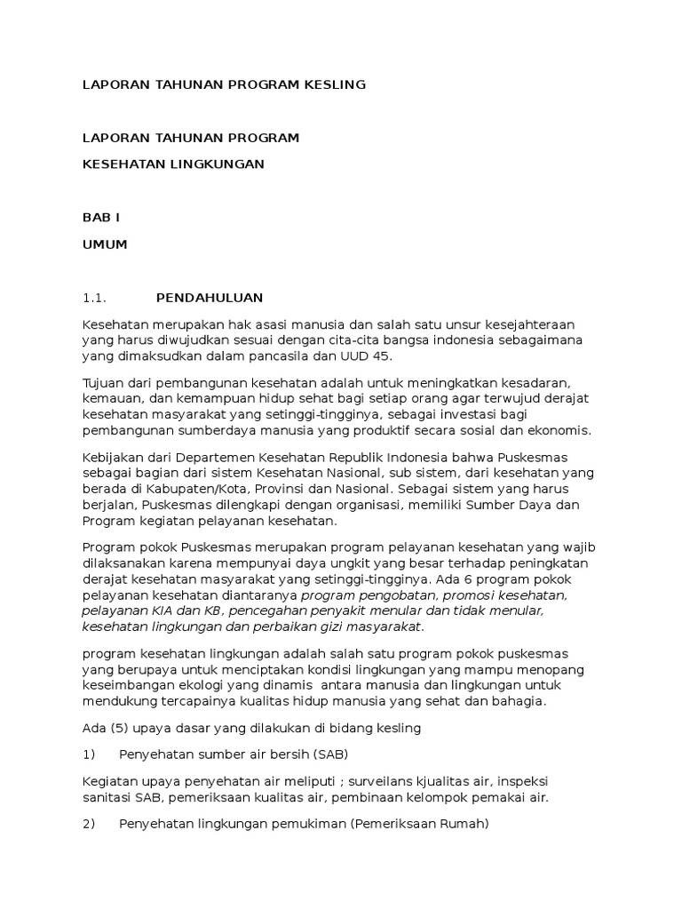 Contoh Laporan Kegiatan Kerjasama Sekolah Dengan Puskesmas 