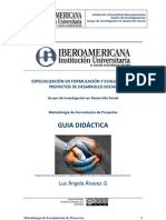 Guia Didáctica Metodología de Formulación de Proyectos