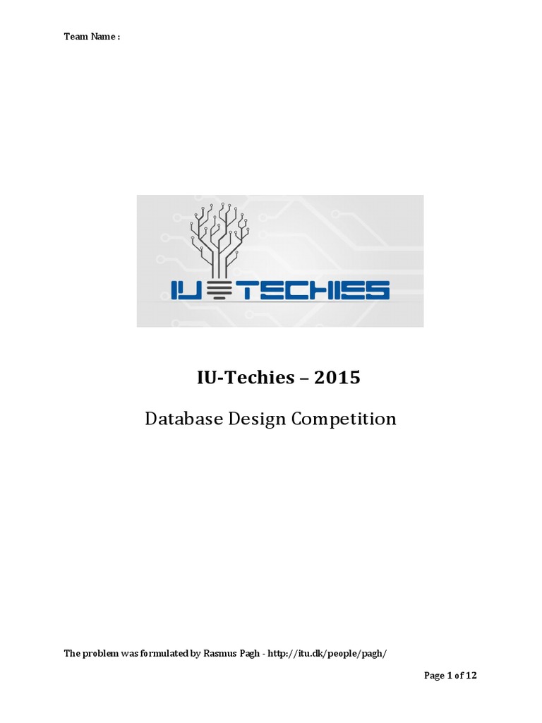 DB Competition | PDF | Sql | Professor