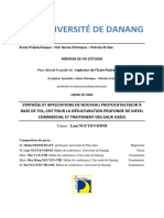 synthèse et application de nouveau photocatalyse à base de TiO2-CNT pour la désulfuration profonde de diesel comercial et traitement des eaux usées