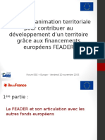 Atelier 8 - Financements FAEDER - Région 14