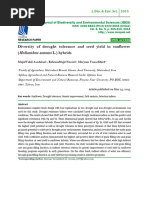 Diversity of drought tolerance and seed yield in sunflower (Helianthus annuus L.) hybrids - JBES