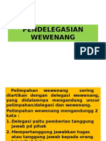 Pendelegasian Wewenang