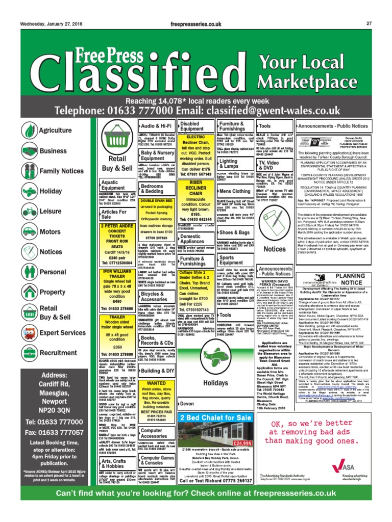 Local Classified Ads and Notices | PDF | Traffic | Consumer Goods