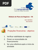 projeções financeiras