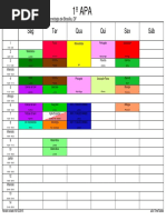 Horários Versão 1 2016 Versão 16-12-2015 Turmas Colorido
