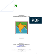 Renewable Energy Potential for India