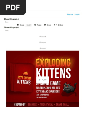 Exploding Kittens - Kickstarter