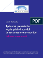 Acordul de Recunoastere a Vinovatiei