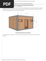 Cara Menghitung RAB Pasangan Dinding Bata Merah - Desainrumahsederhana