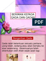 Beriman Kepada Qada Dan Qadar