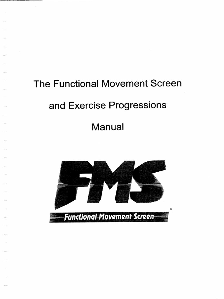 Functional Movement Screen and Exercise Progression Manual Part2 | PDF