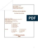 El Proceso de Investigación de  Sirvent 