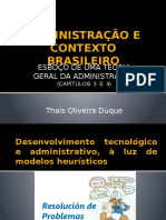 Administração e Contexto Brasileiro Apresentação