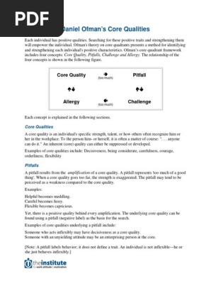 Core Qualities Daniel Ofman Allergy Behavior