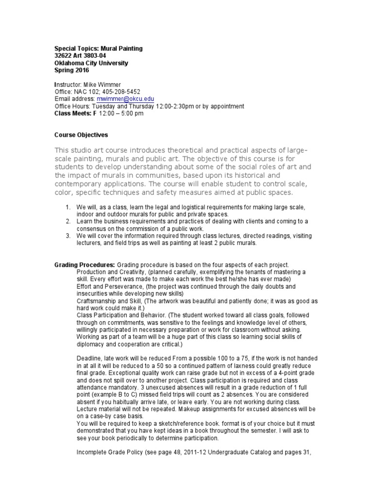 Mural Painting Syllabus PDF Paint Paintings